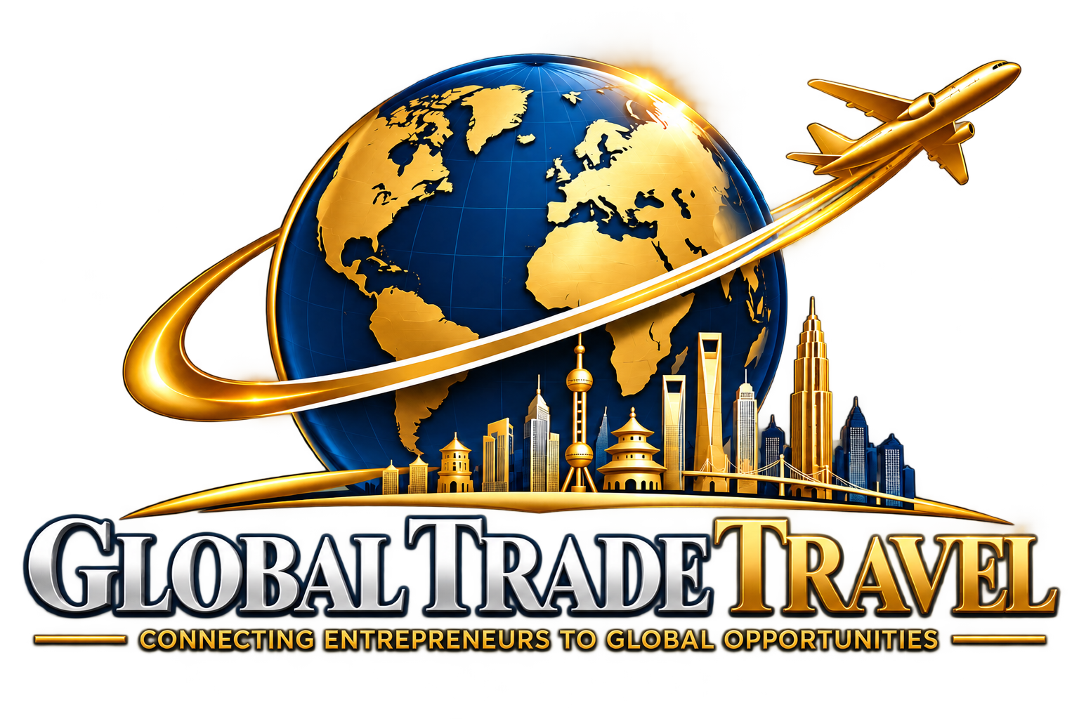 Global Trade Travel Emblem